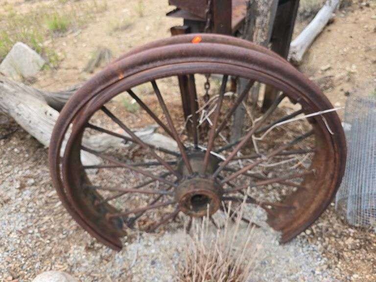 Antique Wagon Wheel image