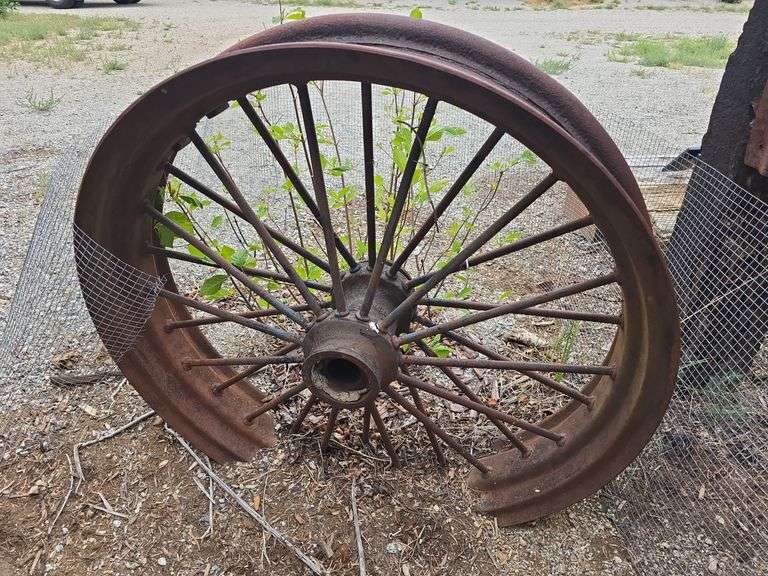 Antique Wagon Wheel image