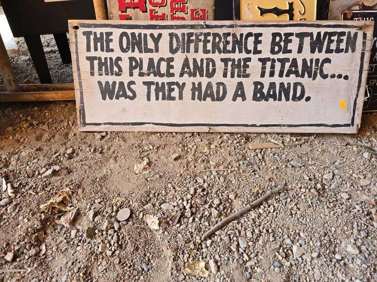 Wooden Sign w/funny saying image