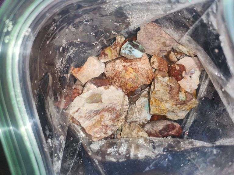 FINE Boulder Australian and Mexican opal rough 200grams Color image