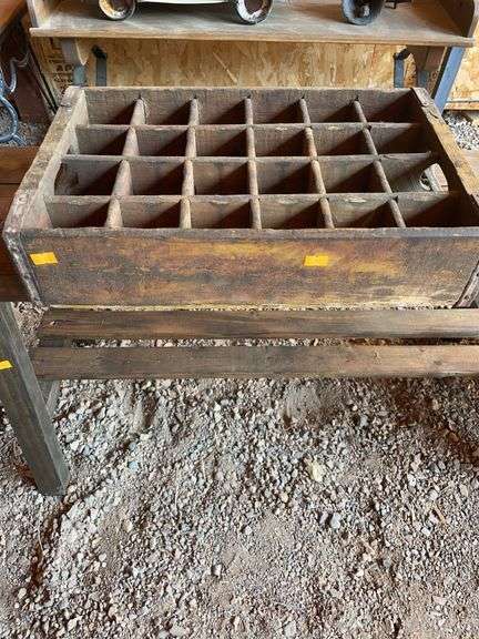 Vintage yellow Coca-Cola crate image