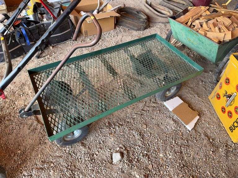 Rolling firewood cart image