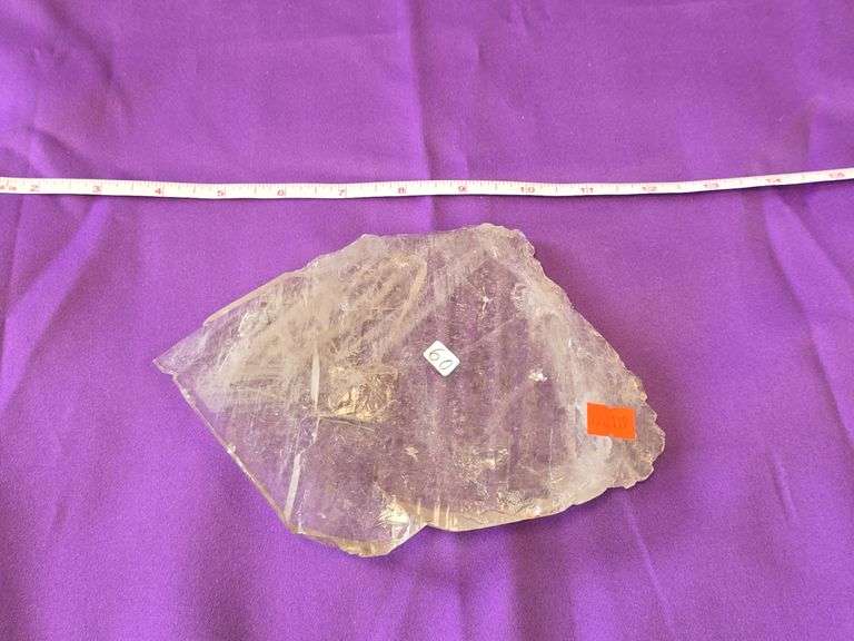 COMPLETE FLOATER FADEN QUARTZ CURVELO BRAZIL  Slab 1 Lb. 4 Oz. image