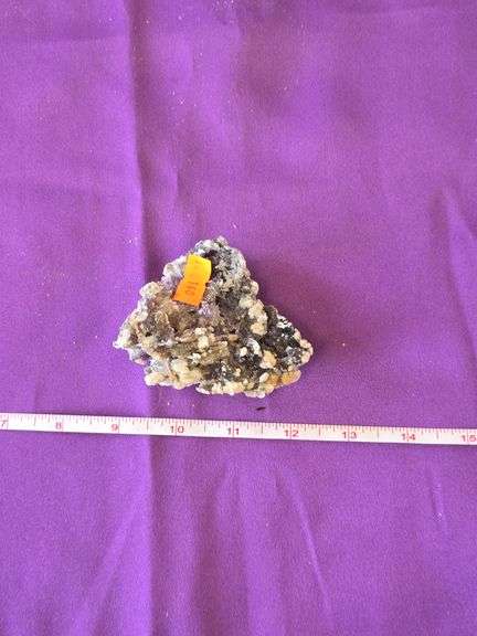 Fluorite Barite Druzy cluster Mexico 4 Oz. image