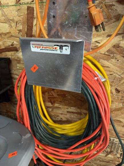 Extension cords with extension cord aluminum hanging bracket image