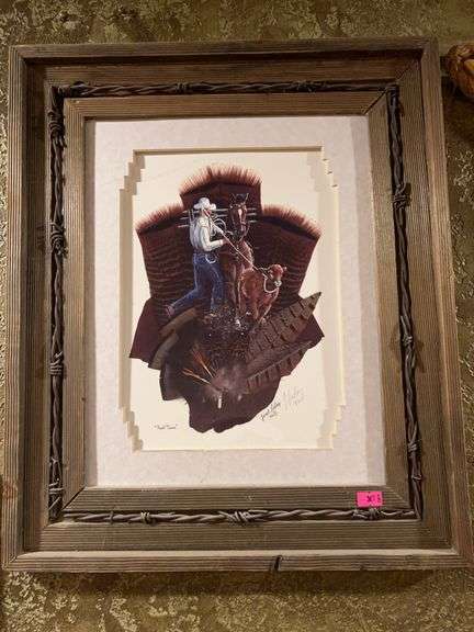 “Fast Time” Janet LeRoy Print with Frame image