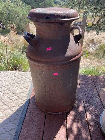 Vintage milk can image