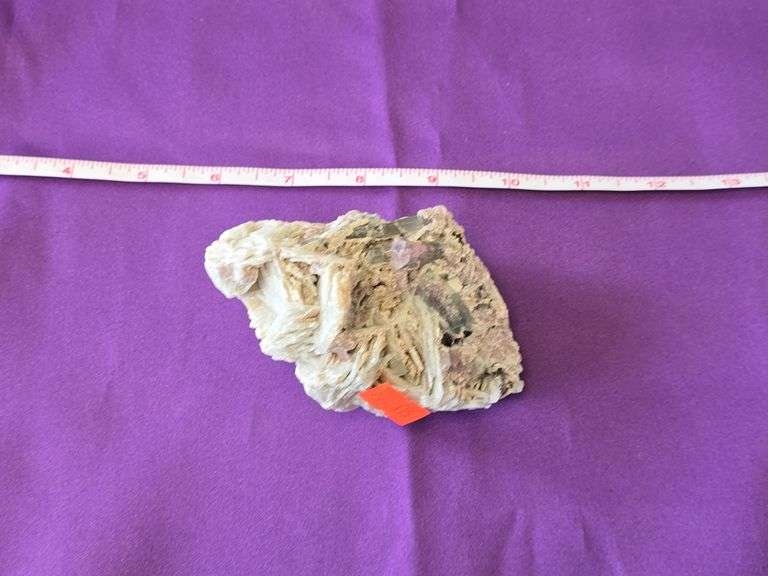 Small Cabinet Multi Color Tourmaline Selenite Rough 12 Oz. image