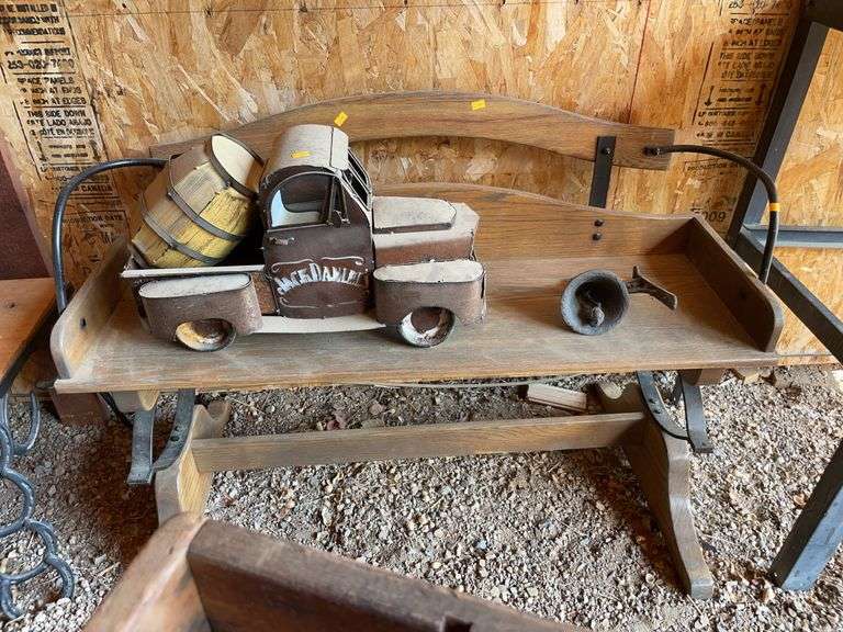 Wooden wagon bench (Contents not included) image