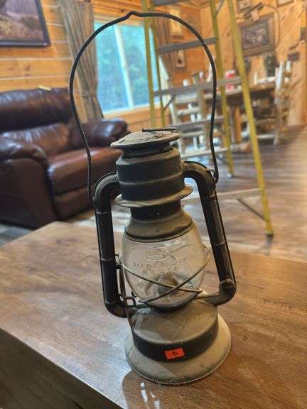 Antique oil lamp image