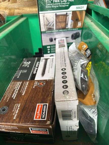 Hex cap nuts, gate latches, 3.5” structural wood screws image