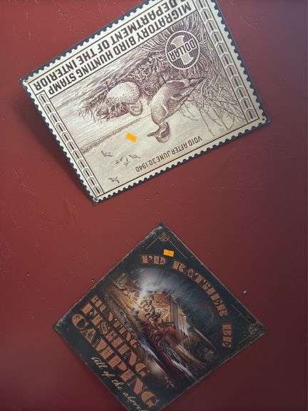 Migratory, bird hunting stamp, #10 sign, I’d rather be hunting fishing, camping tin sign image
