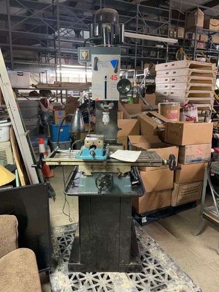 Enco manufacturing company, geared head drilling and milling machine.