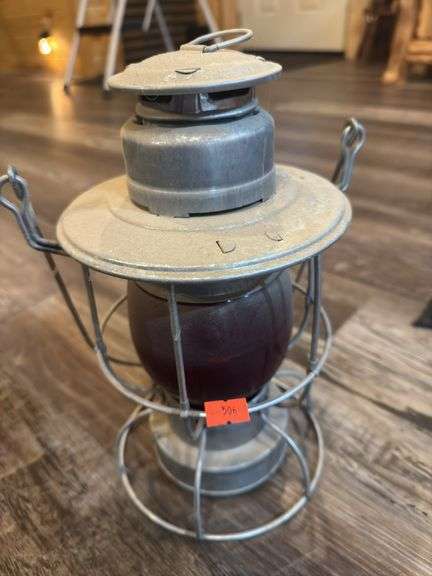 Antique silver lantern image