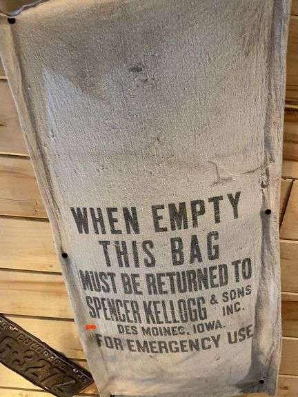 Vintage Spencer Kellogg cloth bag image