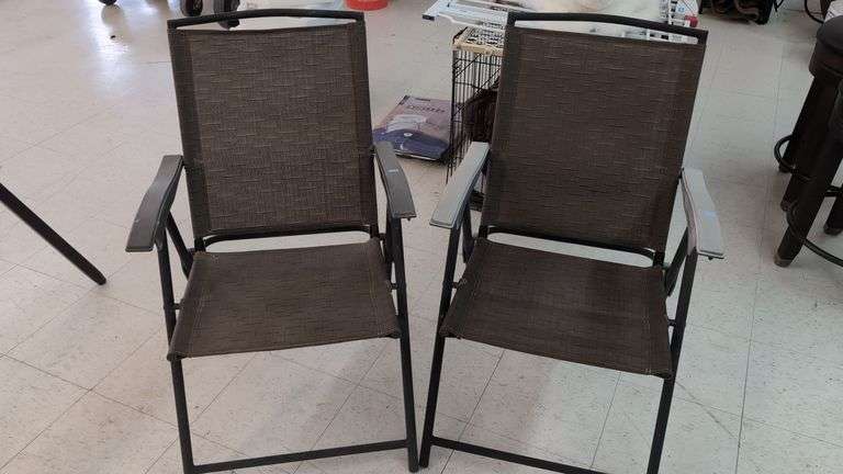 folding sling patio chairs