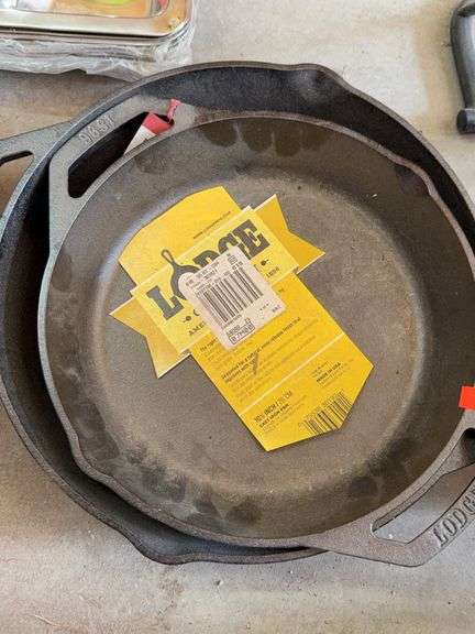 2 new lodge cast Iron Pans image