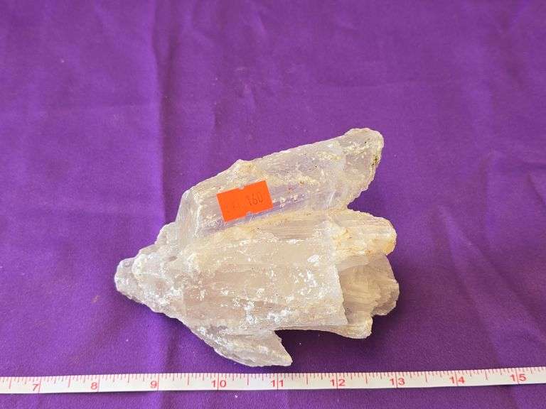 Naica Mexico Pink White Selenite Mineral Display 1 Lb. 4 Oz. image