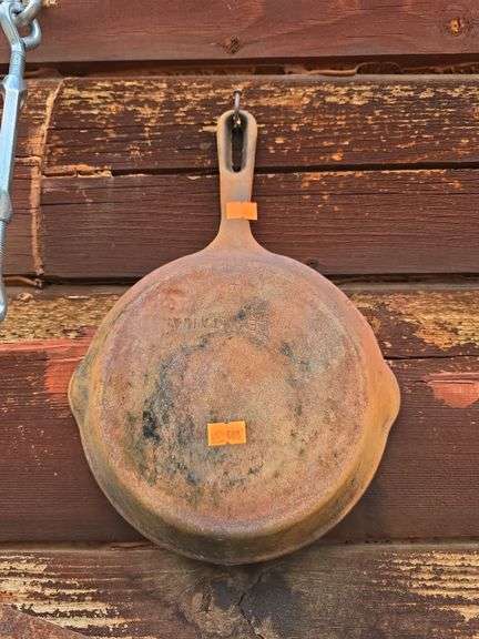 2 Cast Iron Pans, 6" and 9" image