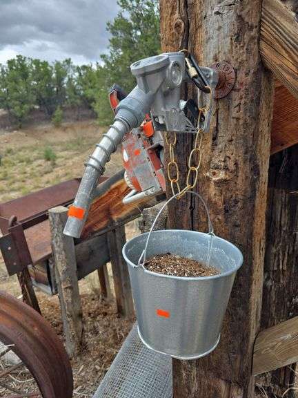 Miscellaneous Decor: Pump Handle, Buckets, Light image