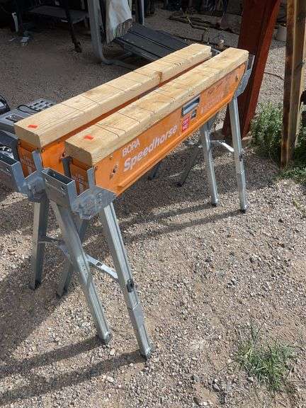 Set of collapsible saw horses image