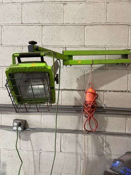 Wall mounted power light and drop light image