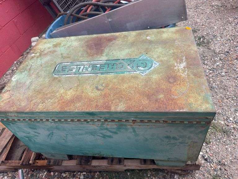 Greenlee Job Box 14H x 32L x 19W, with contents of misc wire image