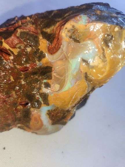 Australian Precious Boulder opal rough 1lb 1 oz. image