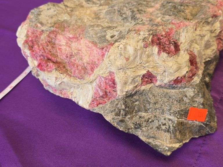 XXL Cab Lapidary rough Colorado Rhodochrosite in MIca 12 LBS. image
