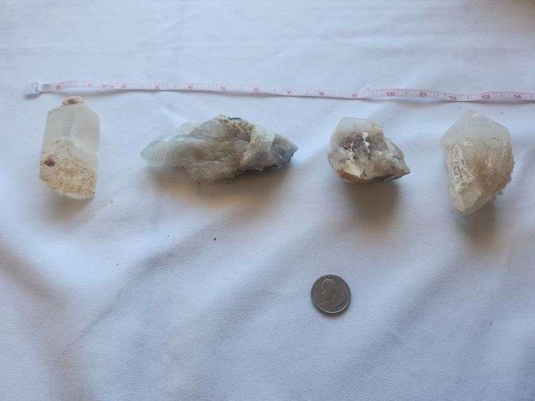 Eastern Quart terminated crystal lot 4 pc image