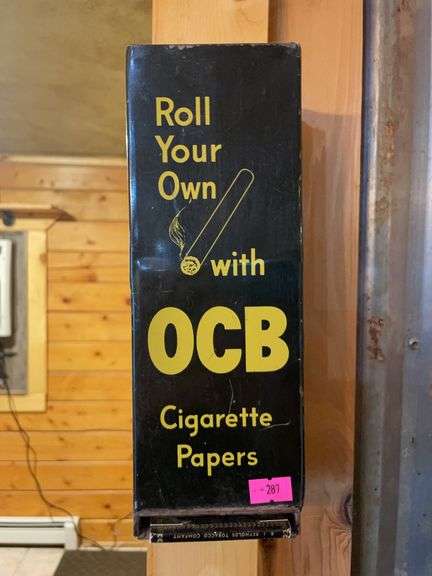 Antique OCB cigarette paper dispenser image