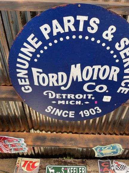 Three metal signs image