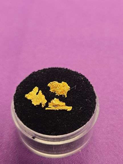 Rare Collectors Dendrite Wire Native Gold Nugget Specimans .49 Grams image