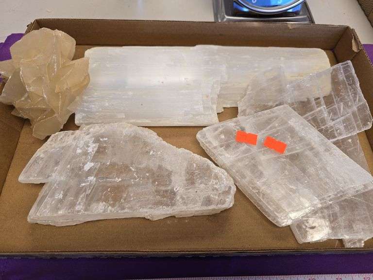 American USA Selenite Slabs 3 Kilo lot image