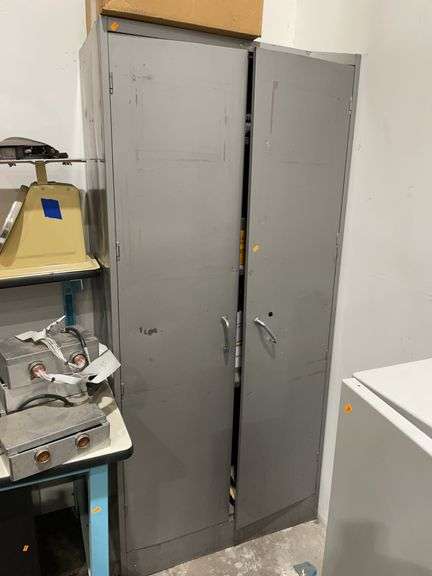 Large metal cabinet with four shelves (Contents Not Included) image