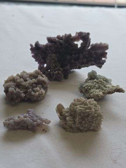 Grape agate Chalcedony lot 8 Oz. image