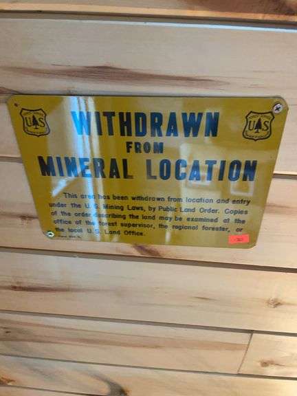 Forest service mineral sign image