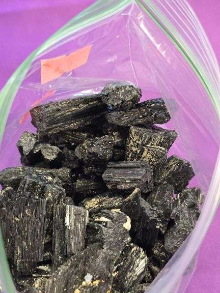 Large Lot Black Tourmaline Terminated 2 LBS. image