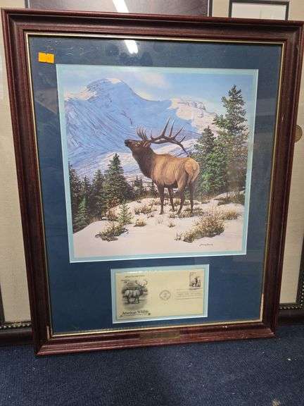 American Wildlife Framed Envelope & Picture image
