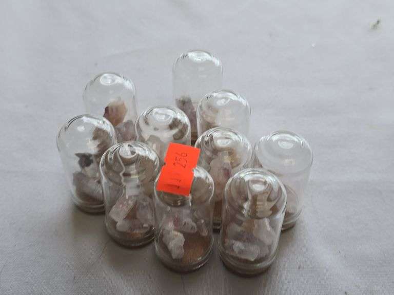 Harlequin sparkle in clear Quartz in Glass vials image