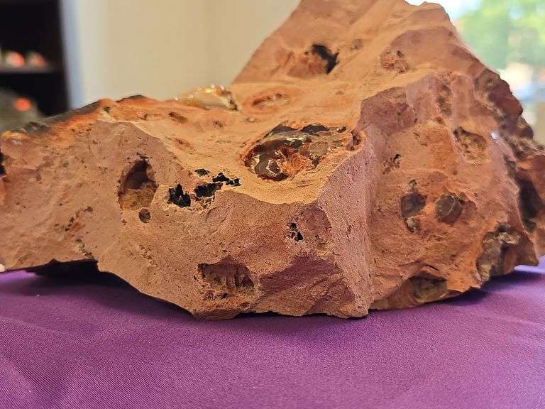 2.5 Kilo Mexican Fire Jelly Opal in Rhiolite Large Display Mineral Specimen image