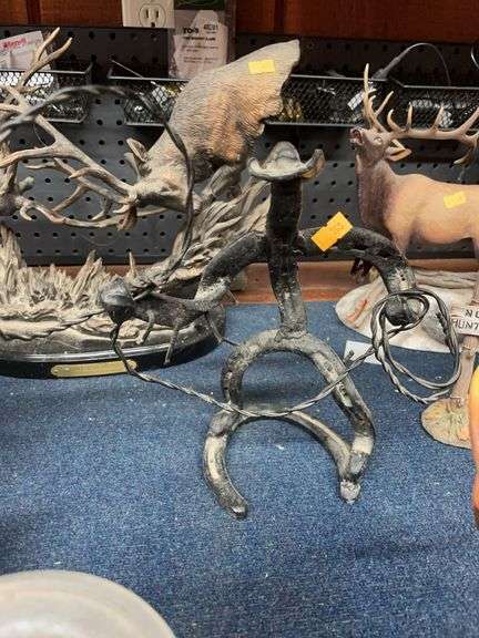 Cowboy made out of horseshoes image