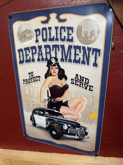 Police Dept to protect and serve #10 sign image