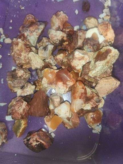 Mexican rough fire opal carver lot 450 grams image