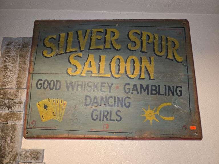 "Silver Spur Saloon" Wooden Sign image