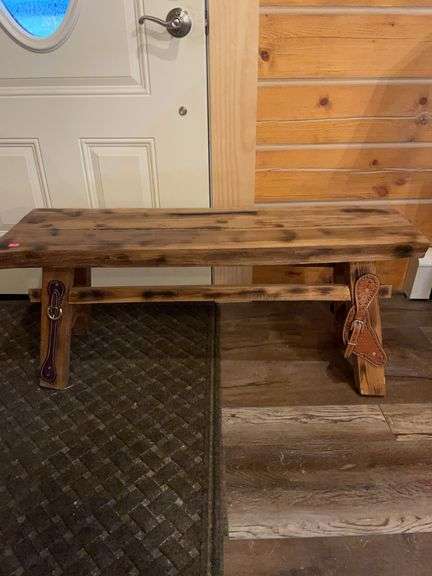 Rustic western bench image