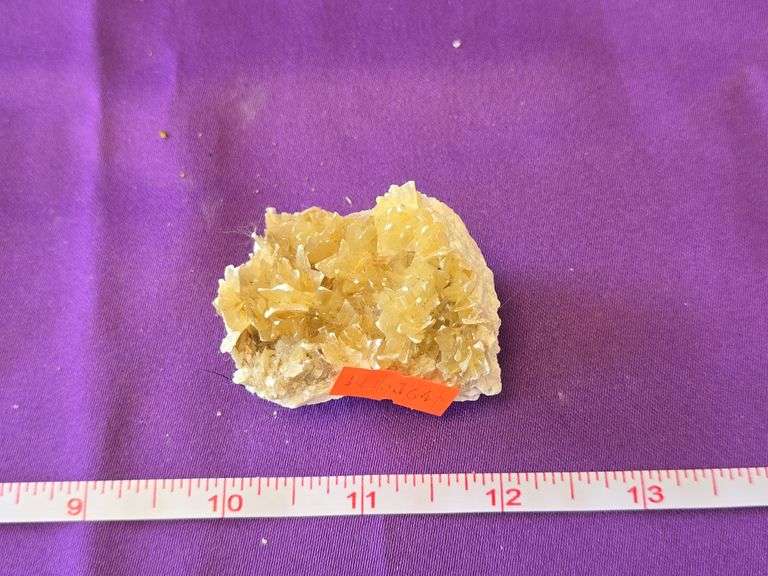 Star Selenite Cluster Gold 2 Oz image