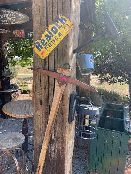 Two pics and a fence sign image