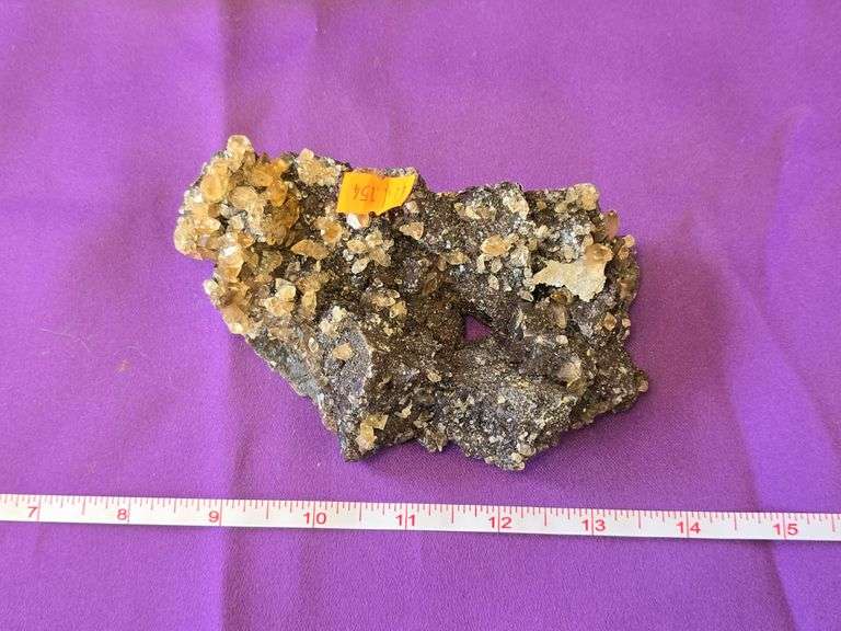 Elmwood Tenn Sphalerite Calcite Druzy Quartz Cabinet Display Rare 16 Oz image