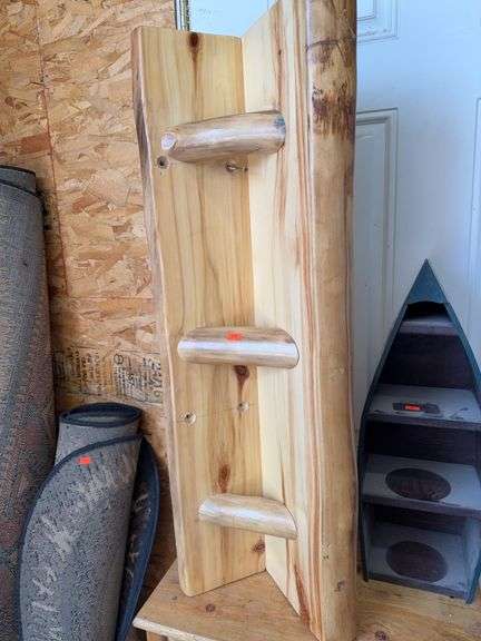 Wooden corner shelf image
